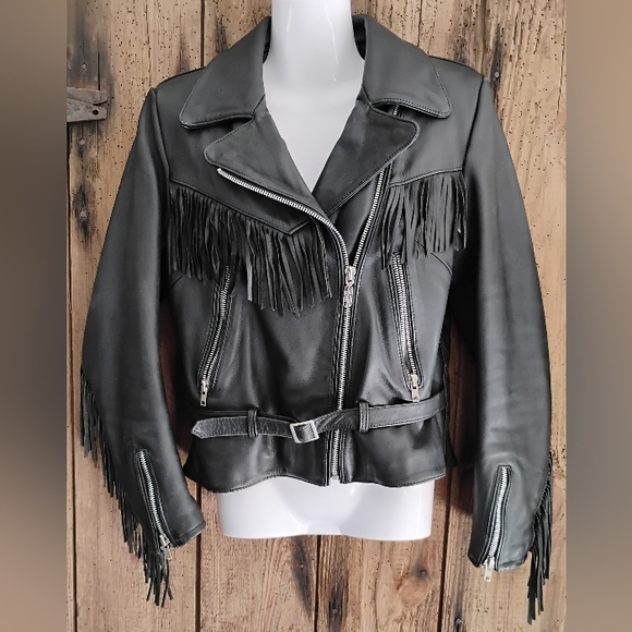Harley-Davidson Jackets & Blazers - Vintage Harley-Davidson Women's Jacket Sz S/M Leather Biker Grunge